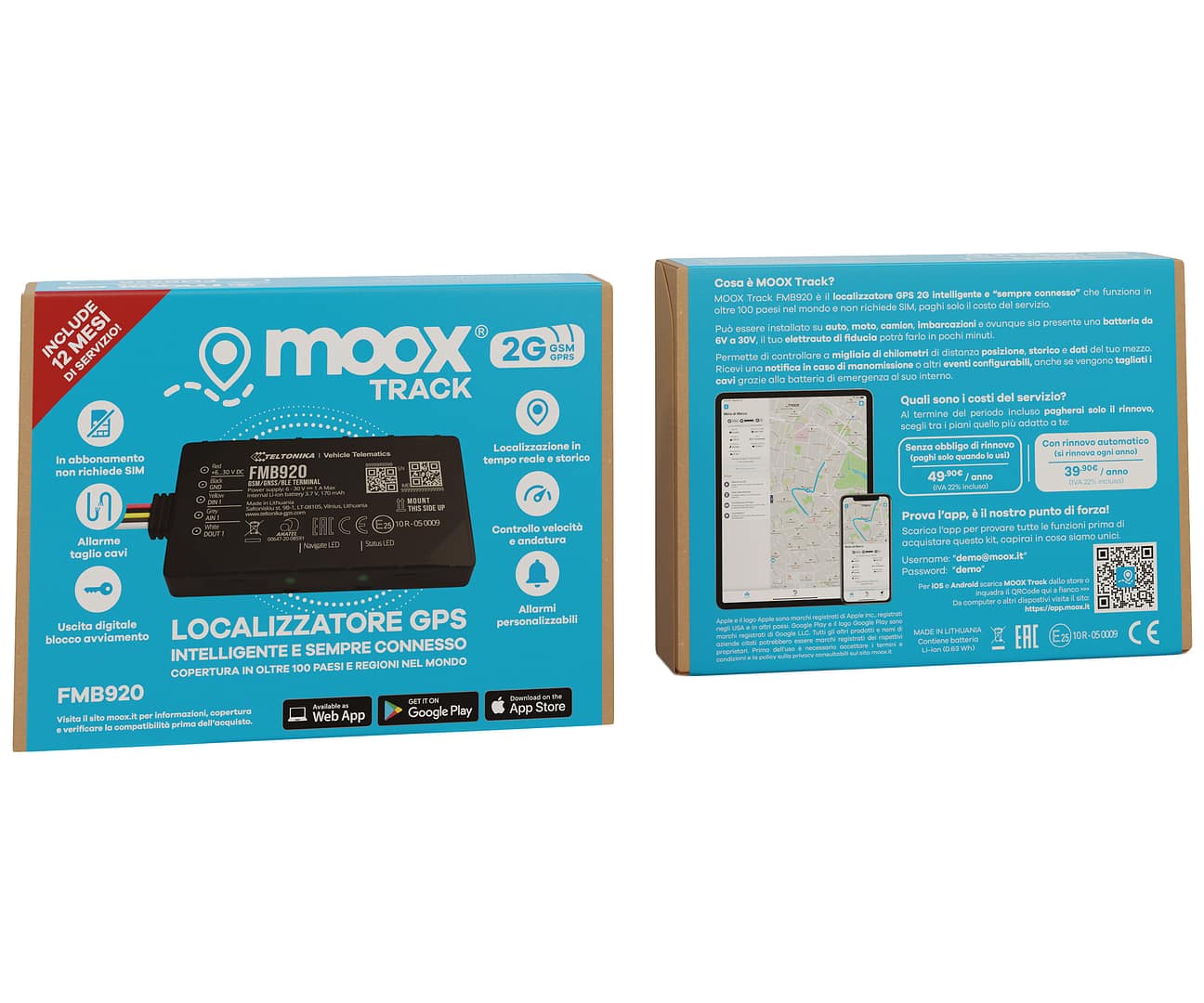 Versione 2G - Localizzatore GPS FMB920 con 12 mesi di servizio - immagine 5